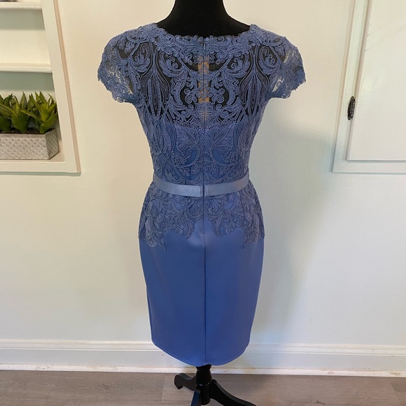 Tadashi Shoji Corded Lace Cap-Sleeve Cocktail Dress - Picture 9 of 12